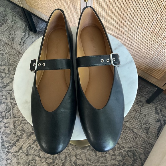 Madewell The Remy Mary Jane Flat, Black, Sz 9 - Picture 3 of 14
